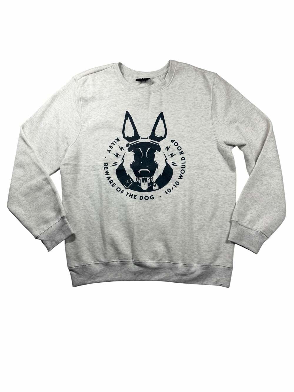 Call of Duty Beware of the Dog Crewneck Sweatshirt Gray Men’s Large Activision